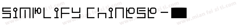Simplify Chinese字体转换